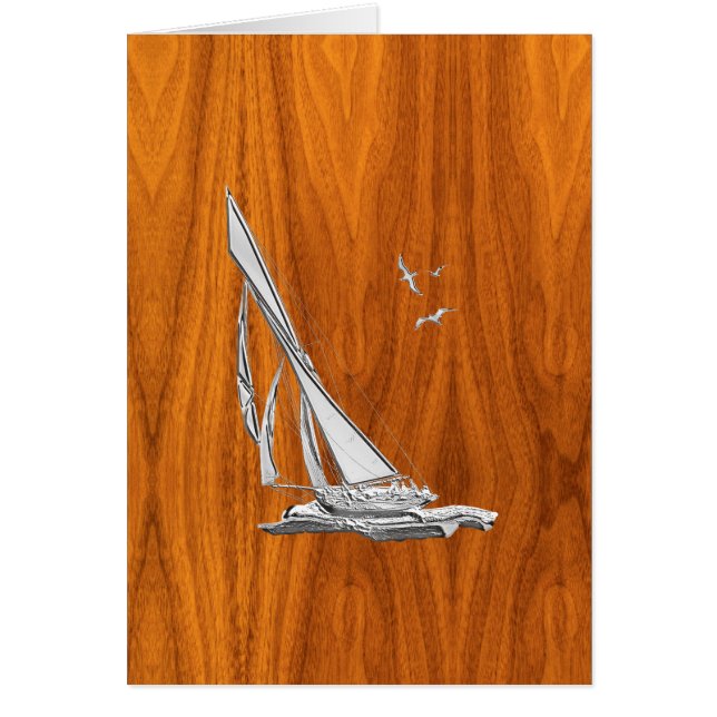 Chrome Regatta Relief boat on Teak Veneer Styles (Vorne)