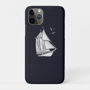 Chrome Sailboat auf Carbon Fibre Print Case-Mate iPhone Hülle