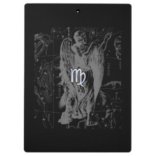 Chrome sieht Virgo Zodiac Sign auf Hevelius Klemmbrett