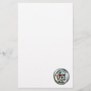CHROME SKULL BRIEFPAPIER
