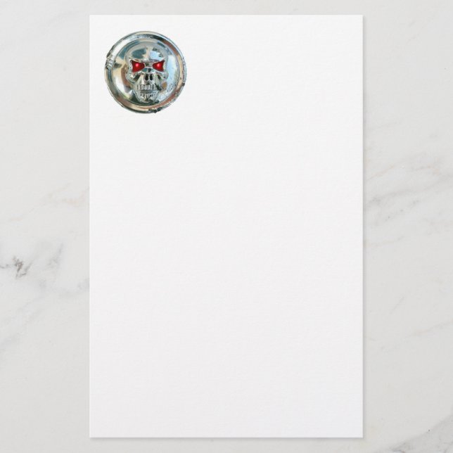 CHROME SKULL BRIEFPAPIER (Vorderseite)
