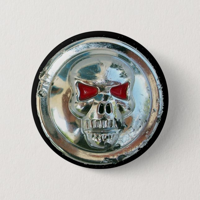 CHROME SKULL BUTTON (Vorderseite)