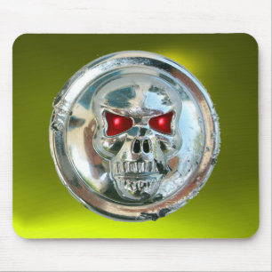 CHROME SKULL, Gelbes Topaz Mousepad
