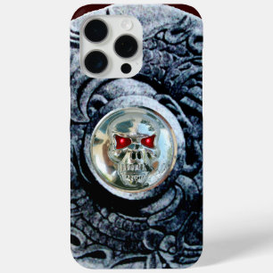 CHROME SKULL MIT FANTASY GRIFFINS iPhone 15 PRO MAX HÜLLE