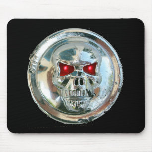 CHROME SKULL MOUSEPAD