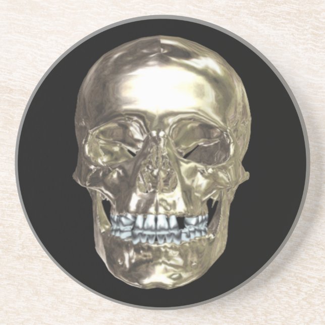 Chrome Skull Untersetzer (Vorne)