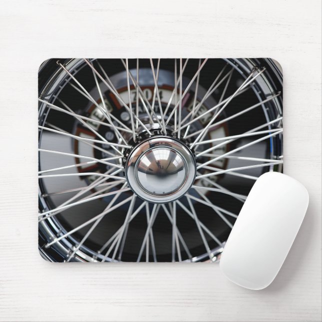 Chrome Spoke Elegance Mousepad (Mit Mouse)