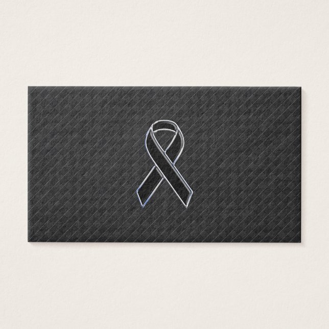 Chrome Style Black Ribbon Awareness (Vorderseite)