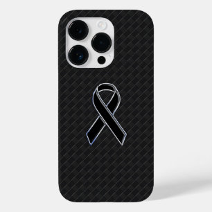 Chrome Style Black Ribbon Awareness Case-Mate iPhone 14 Pro Hülle