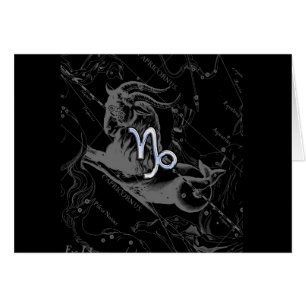 Chrome Style Capricorn Zodiac-Zeichen auf Hevelius