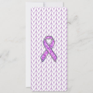 Chrome Style Crystal Pink Ribbon Awareness Strick