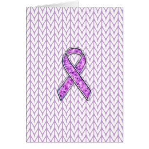 Chrome Style Crystal Pink Ribbon Awareness Strick