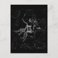 Chrome Style Gemini Zodiac-Zeichen auf Hevelius