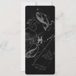 Chrome Style Pisces Zodiac Symbol auf Hevelius