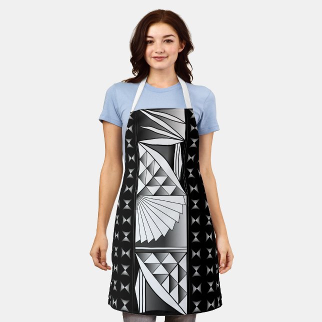 Chrome Sunrise auf Black Schürze (Getragen)