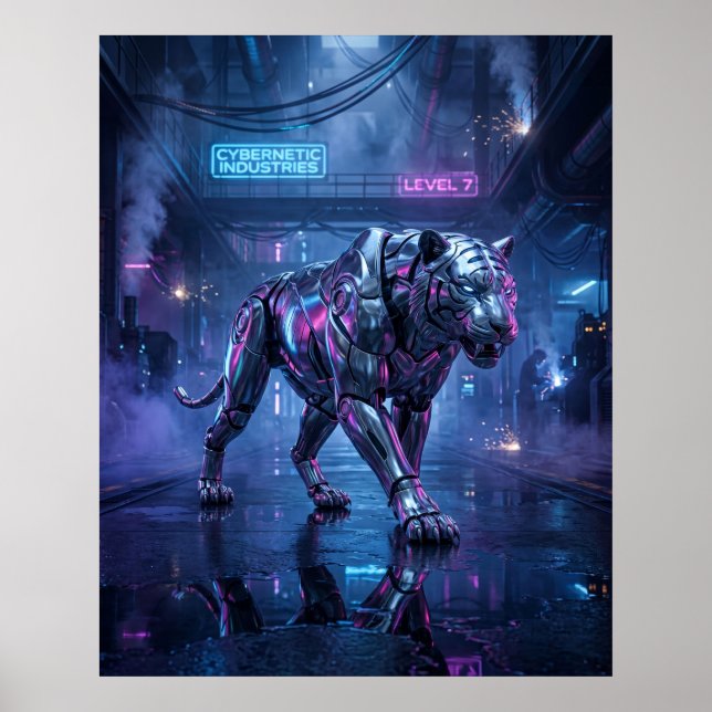 Chrome-Tigerjagd Poster (Vorne)