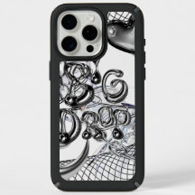Chrome Tropfen iPhone Case mit 3D-Metallic-Design