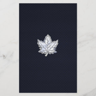 Chrome wie Ahornleaf auf Carbon Fibre Print Flyer