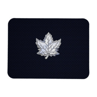 Chrome wie Ahornleaf auf Carbon Fibre Print Magnet