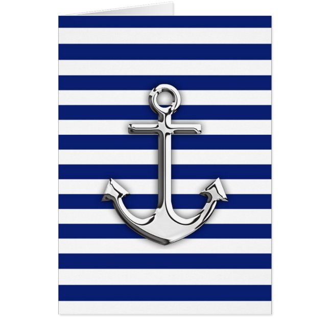 Chrome wie Ankerdesign auf Navy Stripes (Vorne)