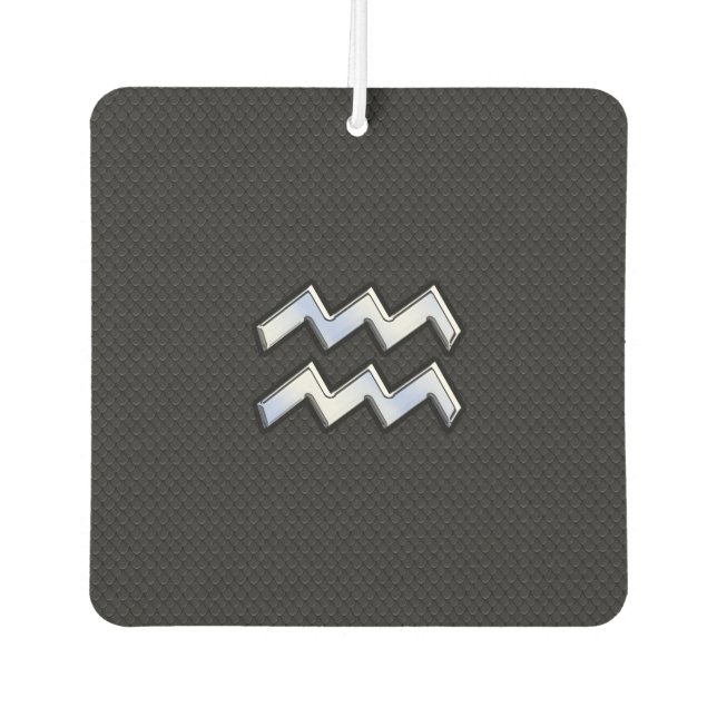 Chrome wie Aquarius Zodiac in der Schlangenhaut Autolufterfrischer (Vorderseite)