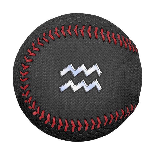 Chrome wie Aquarius Zodiac in der Schlangenhaut Baseball (Vorderseite Links)