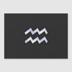 Chrome wie Aquarius Zodiac in der Schlangenhaut Magnetkarte