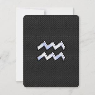 Chrome wie Aquarius Zodiac Symbol auf Schlange