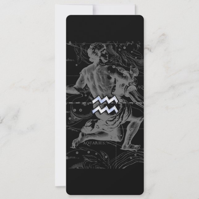 Chrome wie Aquarius Zodiac-Zeichen auf Hevelius (Vorderseite)