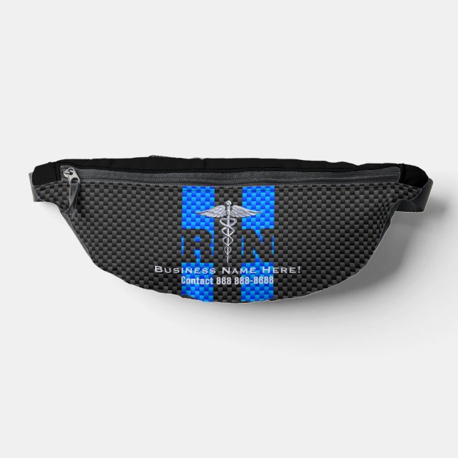 Chrome wie Caduceus Medical Symbol mit Text RN Bauchtasche (Ablage )
