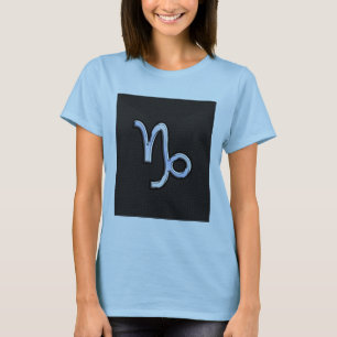 Chrome wie Capricorn Zodiac Symbol auf Schlangenha T-Shirt
