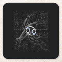 Chrome wie Krebs Zodiac-Zeichen auf Hevelius