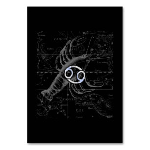 Chrome wie Krebs Zodiac-Zeichen auf Hevelius Tischnummer