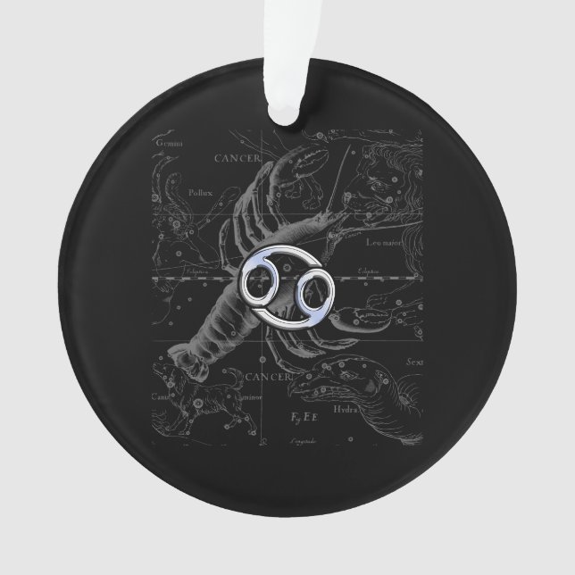 Chrome wie Krebszeichen auf der Gravur von Heveliu Ornament (Vorderseite)