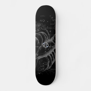 Chrome wie Krebszeichen auf der Gravur von Heveliu Skateboard