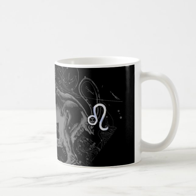 Chrome wie Leo Zodiac Sign auf Hevelius 1690 Kaffeetasse (Rechts)