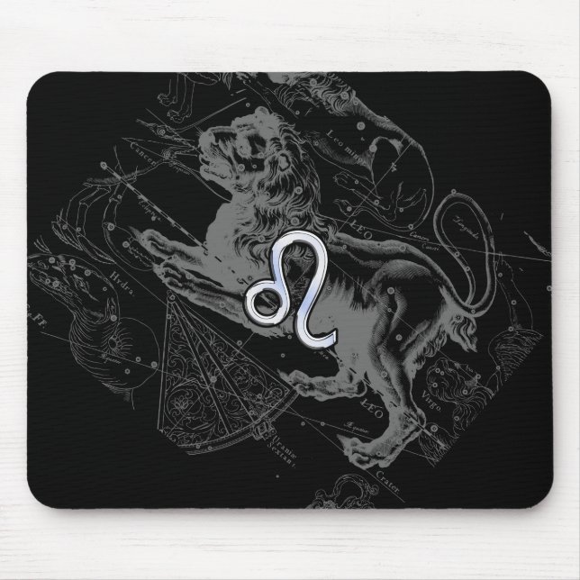 Chrome wie Leo Zodiac Sign auf Hevelius 1690 Mousepad (Vorne)