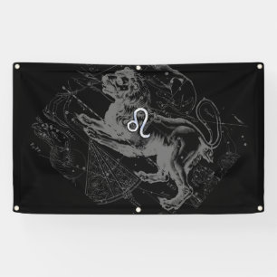 Chrome wie Leo Zodiac Sign auf Hevelius Banner
