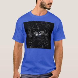 Chrome wie Libra Zodiac Symbol auf Hevelius T-Shirt