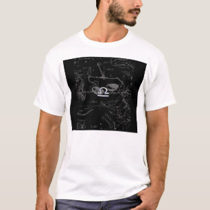 Chrome wie Libra Zodiac Symbol auf Hevelius T-Shirt