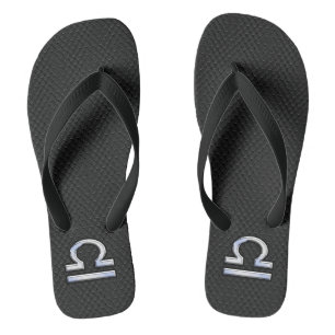 Chrome wie Libra Zodiac Symbol Schlange Hautdekor Flip Flops