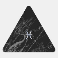 Chrome wie Pisces Zodiac Sign auf Black Hevelius