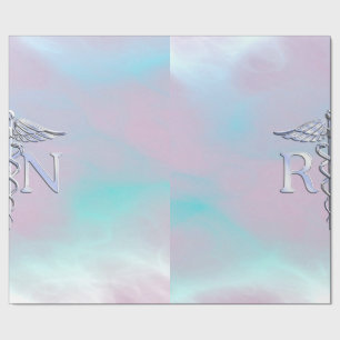 Chrome wie RN Caduceus in Mother Pearl Style Geschenkpapier