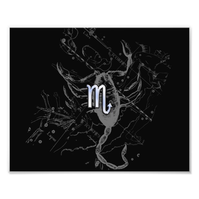 Chrome wie Scorpio Zodiac Sign auf Hevelius Dekora Fotodruck (Vorne)