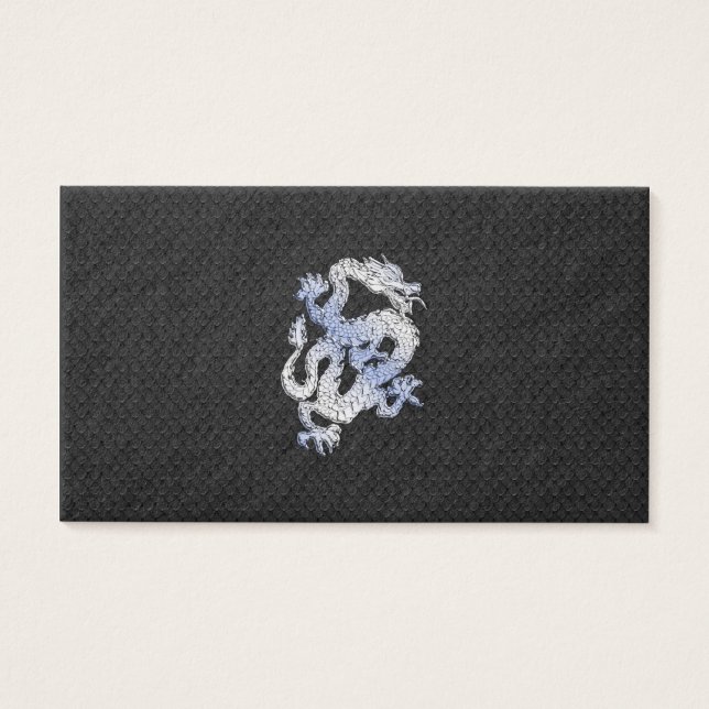 Chrome wie silber Dragon Black Snake Skin Stil (Vorderseite)