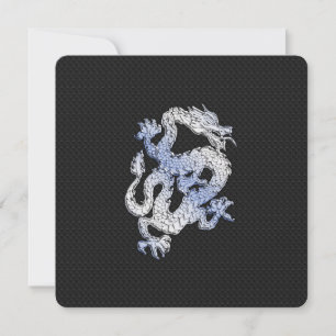 Chrome wie silber Dragon Black Snake Skin Stil