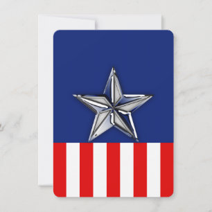 Chrome wie Silver Star Festive Patriotic Colors