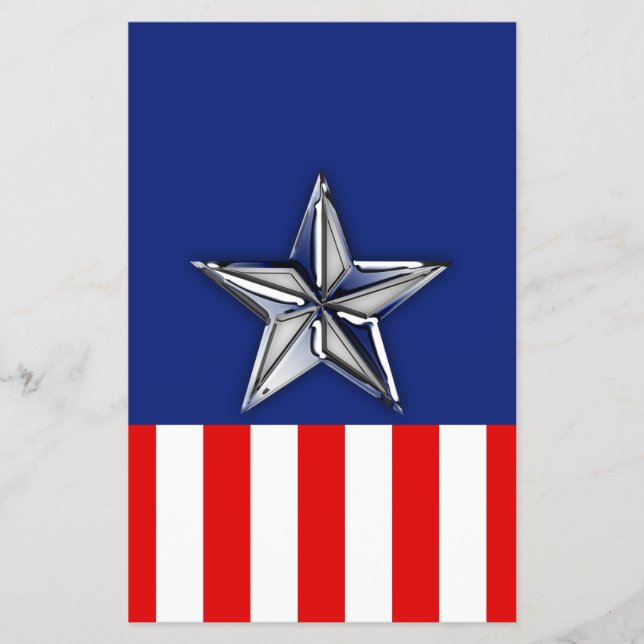 Chrome wie Silver Star Festive Patriotic Colors Flyer (Vorne)