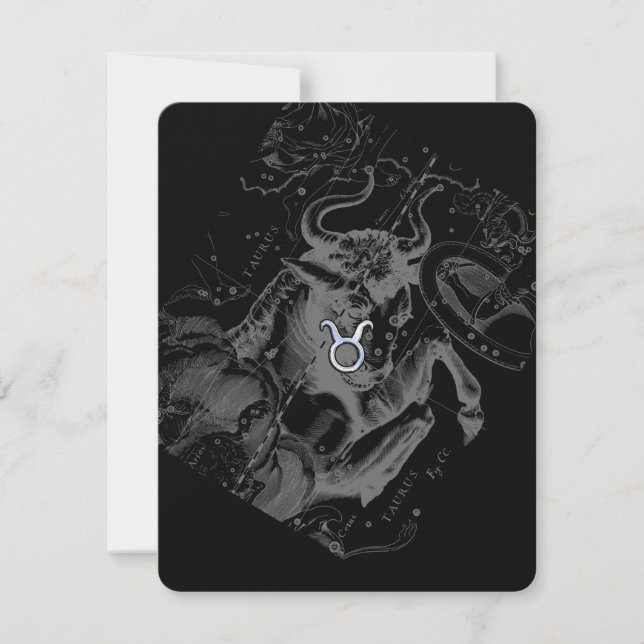 Chrome wie Taurus Zodiac-Zeichen auf Hevelius (Vorderseite)