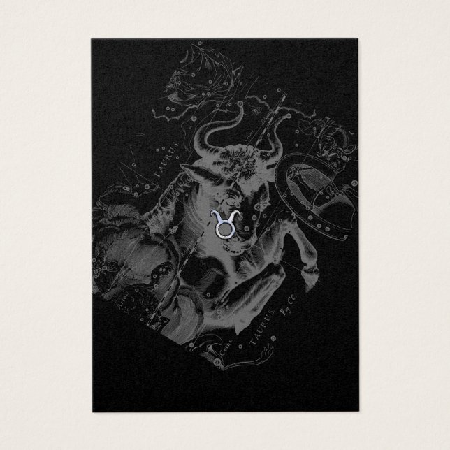Chrome wie Taurus Zodiac-Zeichen auf Hevelius (Vorderseite)